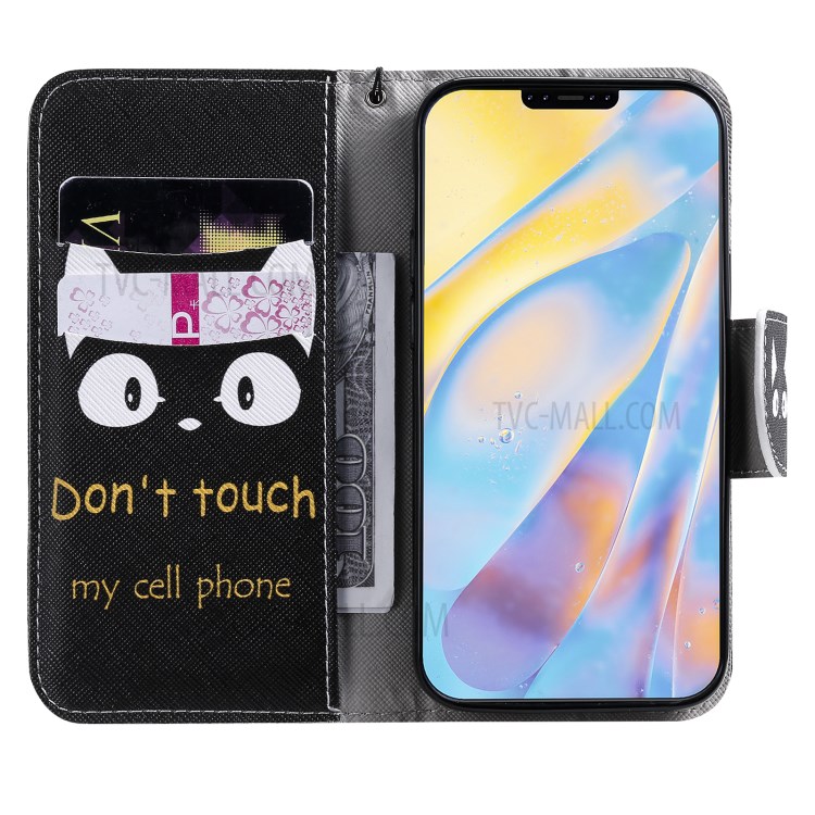 Patterned Wallet Stand Leather Case for iPhone 12 mini Shell - Cartoon Owl-4