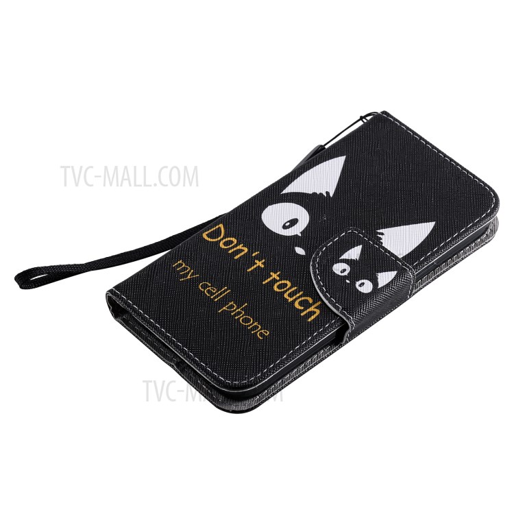 Patterned Wallet Stand Leather Case for iPhone 12 mini Shell - Cartoon Owl-5