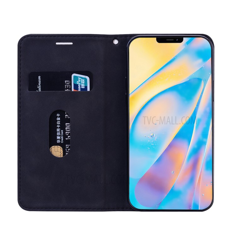 ENKAY ENK-PUC024 Auto -Absorbed Leather Wallet Stand Phone Case for iPhone 12 mini - Black-3