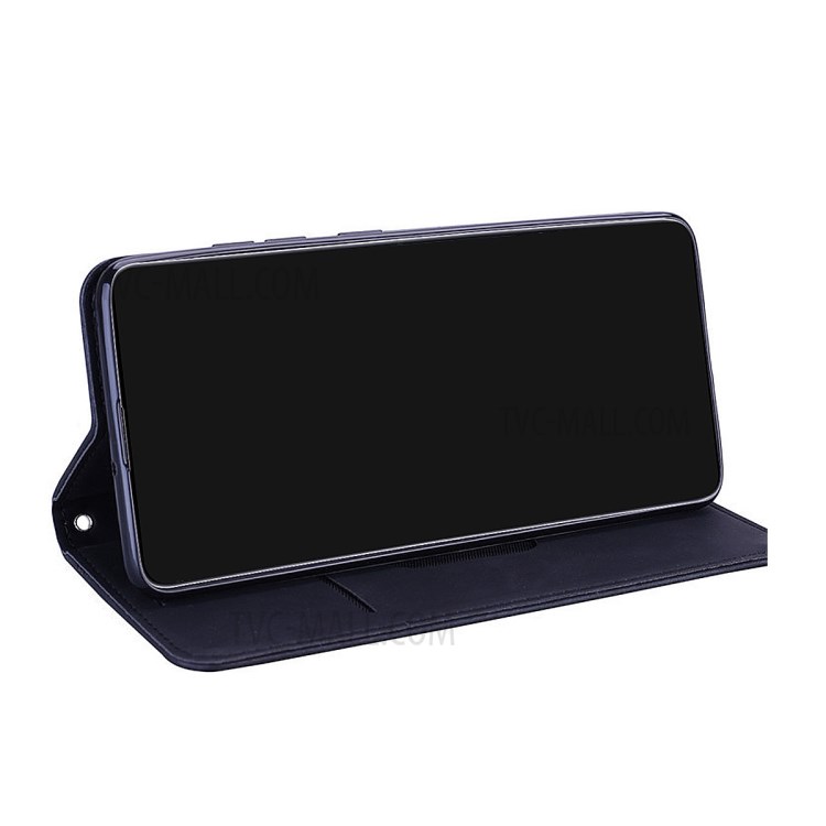 ENKAY ENK-PUC026 Business Style Auto -Absorbed Leather Phone Case with Card Holder and Stand for iPhone 12 Pro Max - Black-5