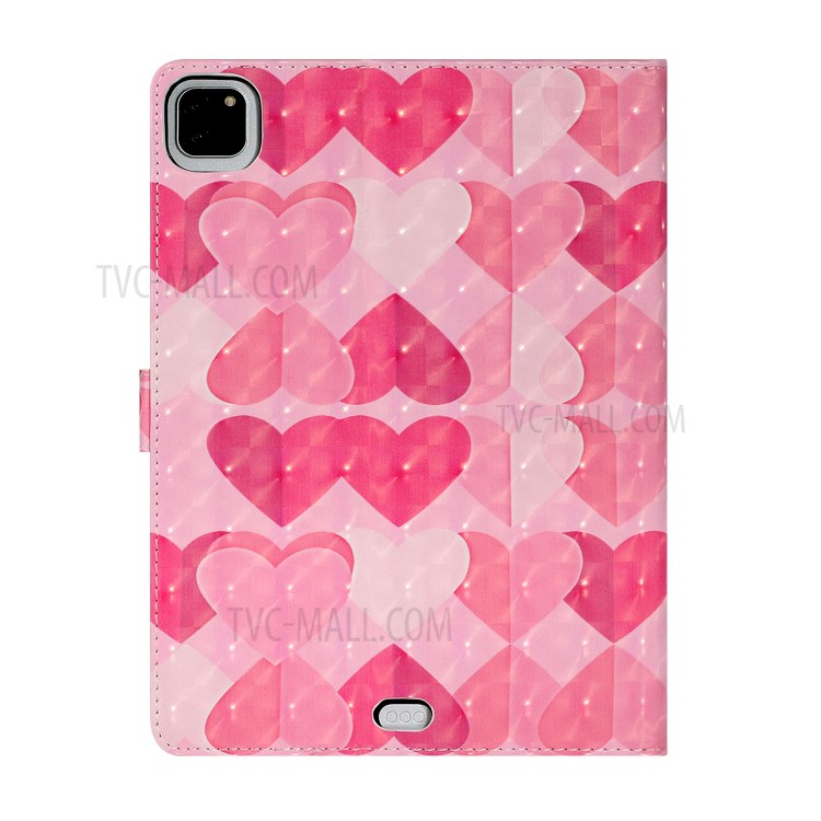 Pattern Printing Design PU Leather Tablet Stand Cover for iPad Pro 11-inch (2020) - Heart-3