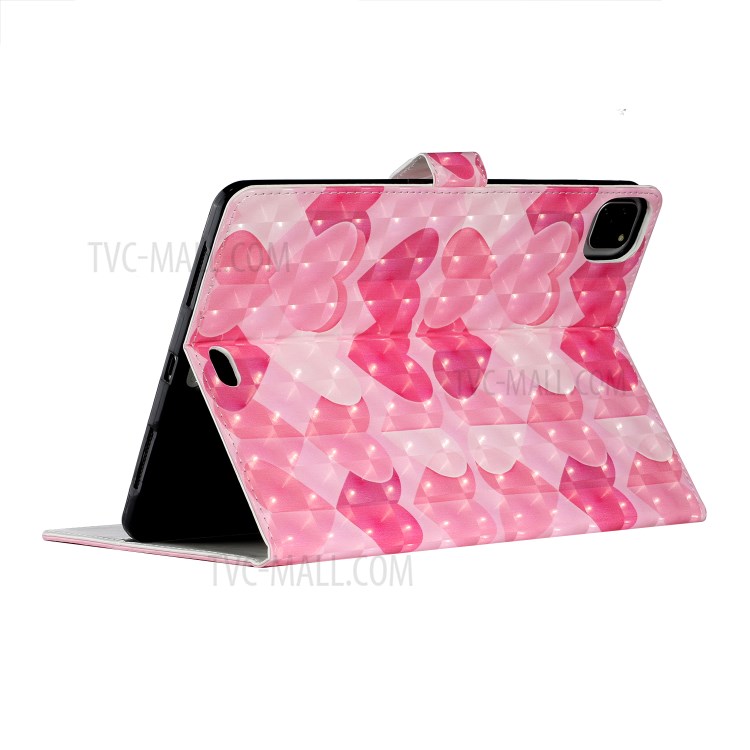 Pattern Printing Design PU Leather Tablet Stand Cover for iPad Pro 11-inch (2020) - Heart-4