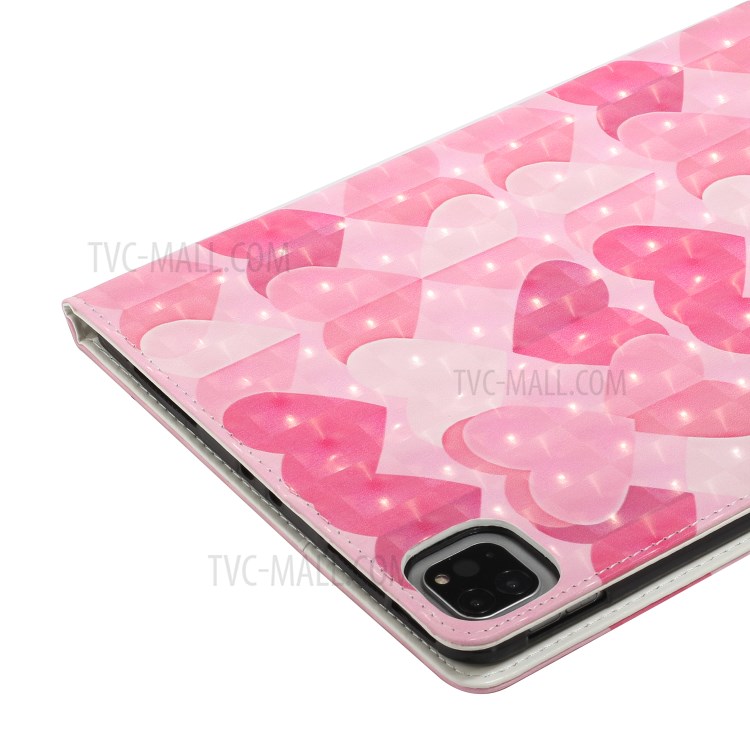 Pattern Printing Design PU Leather Tablet Stand Cover for iPad Pro 11-inch (2020) - Heart-5