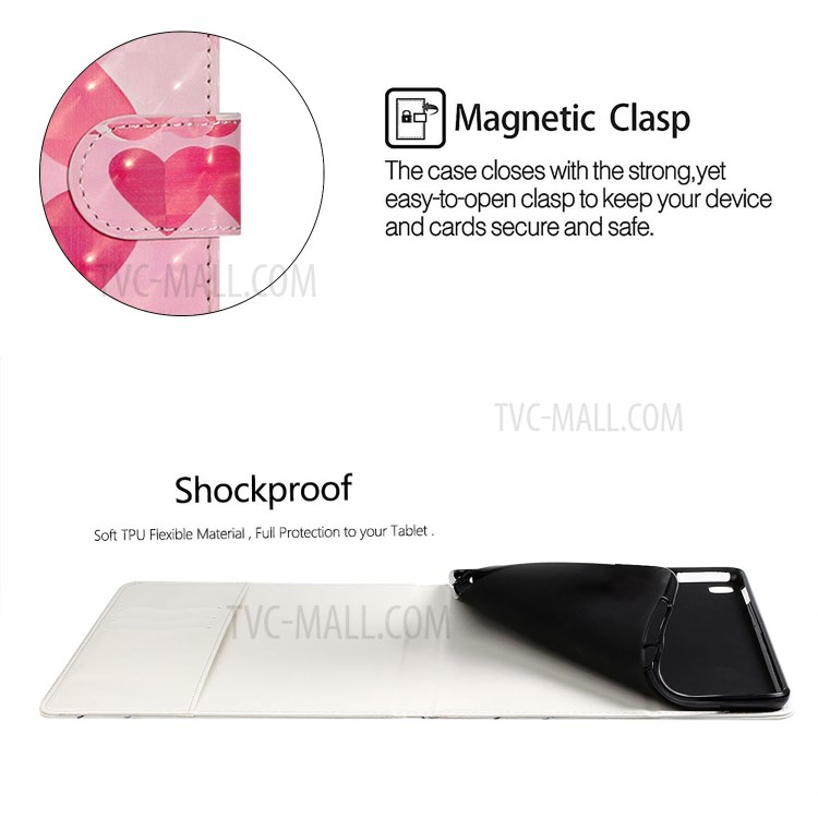 Pattern Printing Design PU Leather Tablet Stand Cover for iPad Pro 11-inch (2020) - Heart-6