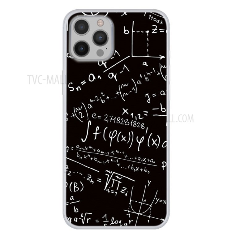 Beautiful Pattern Printing TPU Case Cover for iPhone 12 Pro Max Phone Shell - Math-1