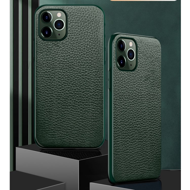 SULADA Classic Series PU Leather+TPU Phone Case for iPhone 12 Pro Max - Green-4