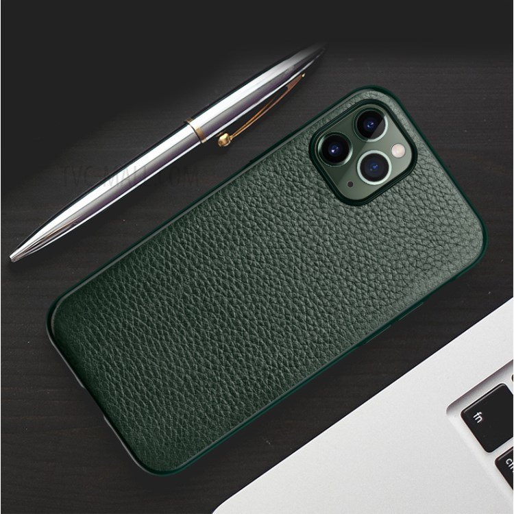 SULADA Classic Series PU Leather+TPU Phone Case for iPhone 12 Pro Max - Green-7