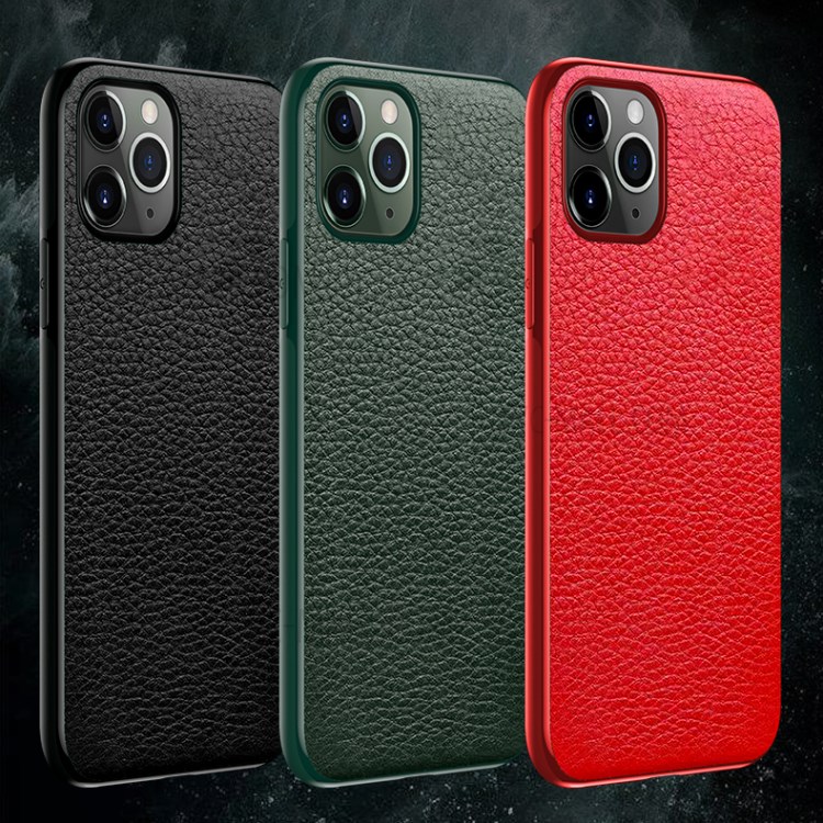 SULADA Classic Series PU Leather+TPU Phone Case for iPhone 12 Pro Max - Green-8