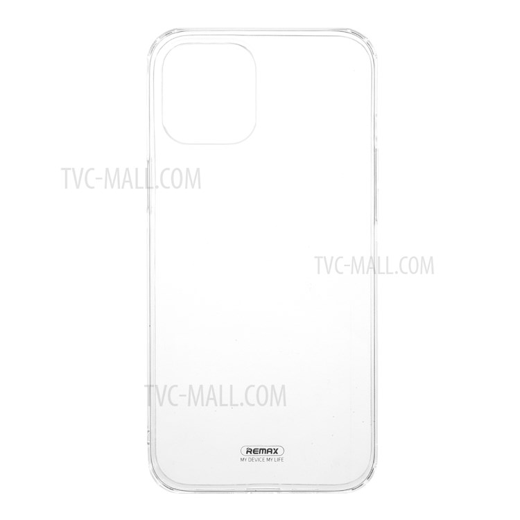 REMAX Clear TPU Cover Mobile Phone Casing for iPhone 12 Pro Max - Black-1