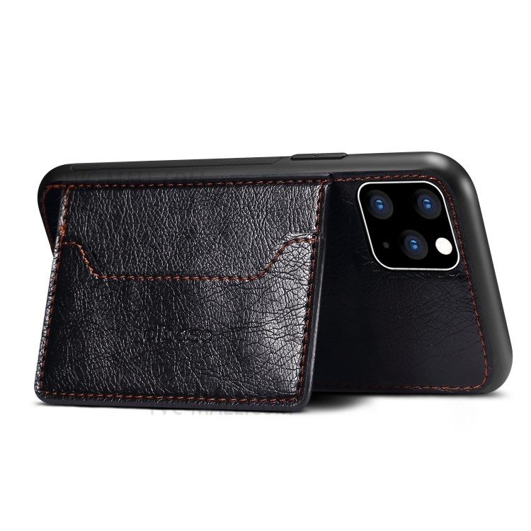 Crazy Horse Texture Coated Leather Phone Protective Shell for iPhone 12 Pro Max - Black-2