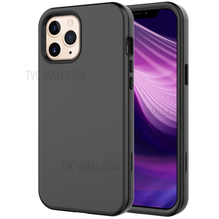 Thickened Shockproof Detachable PC + TPU Phone Casing for iPhone 12 Pro Max - Black-1