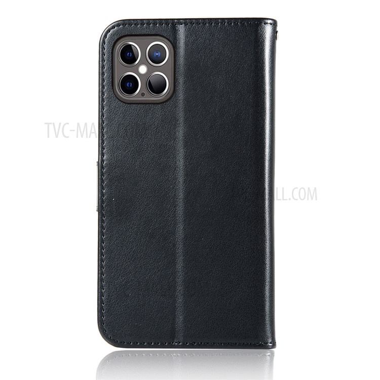 Imprinted Dream Catcher Owl Leather Wallet Case for iPhone 12 Pro / 12 6.1 inch - Black-3