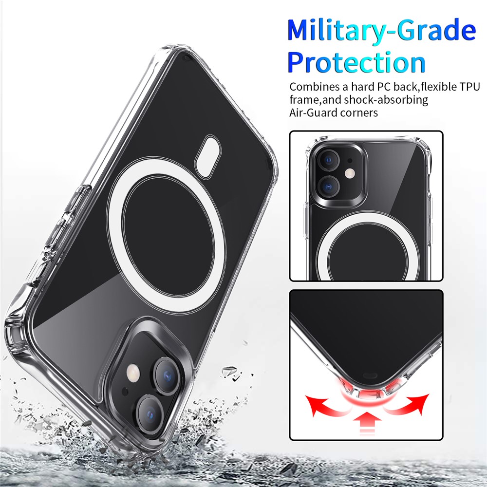 Antichocs Style Clair Acrylique + Étui TPU Pour IPhone 12 Mini-couverture-5
