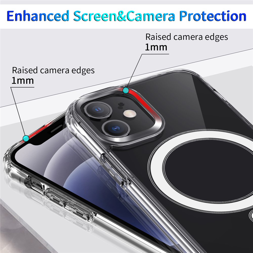 Antichocs Style Clair Acrylique + Étui TPU Pour IPhone 12 Mini-couverture-6