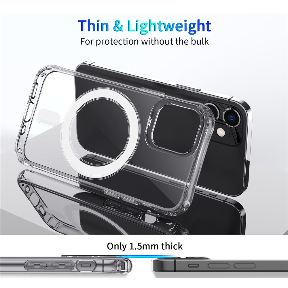 Antichocs Style Clair Acrylique + Étui TPU Pour IPhone 12 Mini-couverture-7