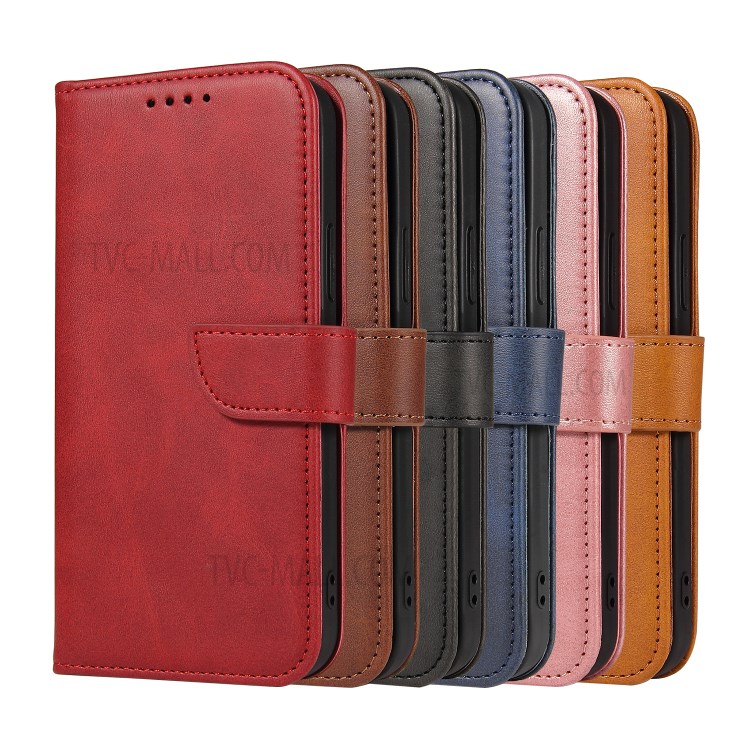 Skin-Touched Magnetic Buckle Wallet Leather Phone Case for iPhone 12/12 Pro - Black-10
