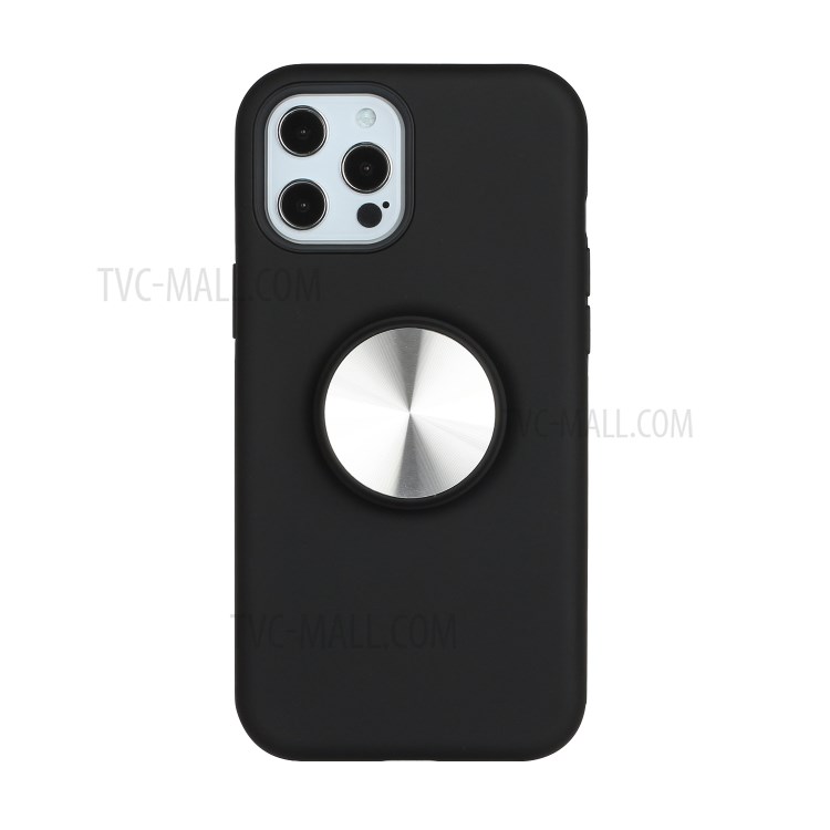 PC + TPU Cell Phone Case with Kickstand for iPhone 11 Pro Max - Black-1