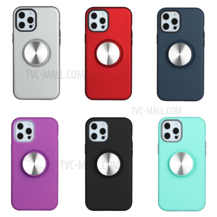 PC + TPU Cell Phone Case with Kickstand for iPhone 11 Pro Max - Black-6