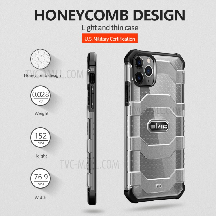 Explorer Series Non-slip Hard PC + TPU Hybrid Shell for iPhone 12/12 Pro Protector Case - Black-9