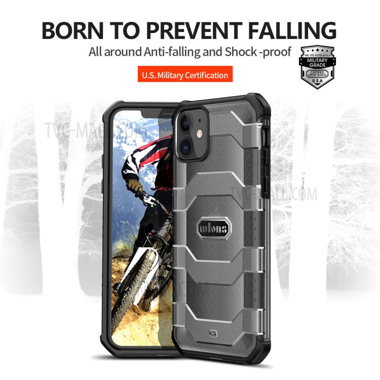 Explorer Series Non-slip Hard PC + TPU Hybrid Shell for iPhone 12 mini Case - Black-8
