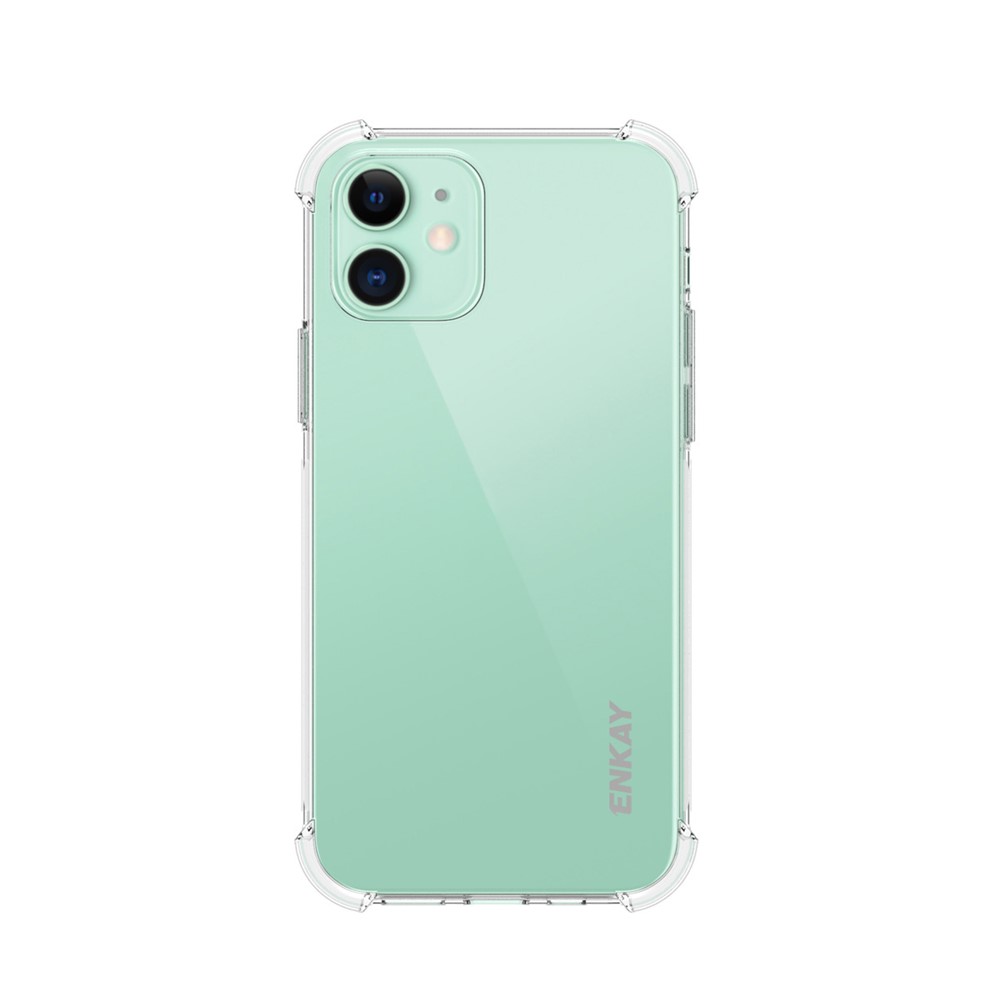 ENKAY ENK-PC049 Shockproof Clear TPU Case for iPhone 12 Mini-1