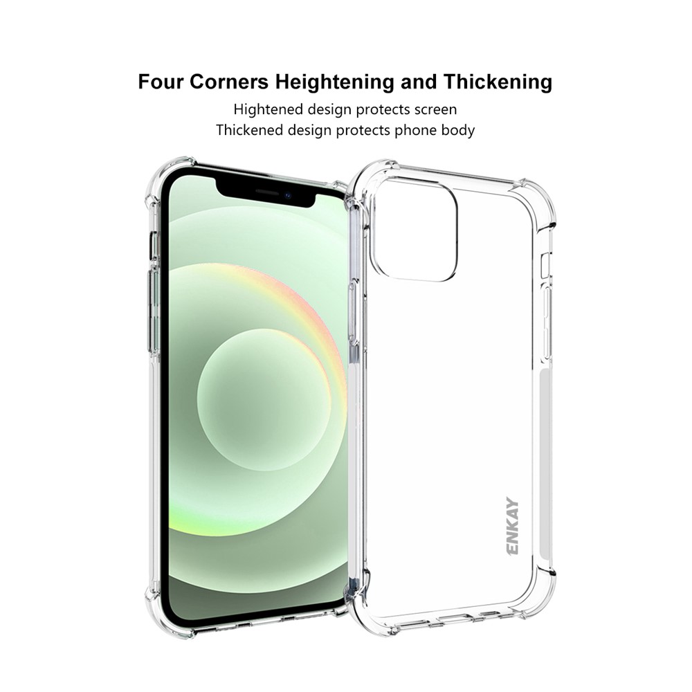 ENKAY ENK-PC049 Shockproof Clear TPU Case for iPhone 12 Mini-2