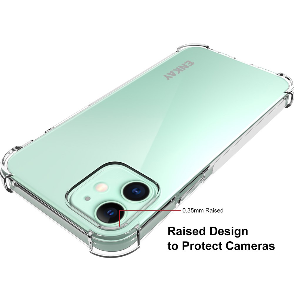 ENKAY ENK-PC049 Shockproof Clear TPU Case for iPhone 12 Mini-3