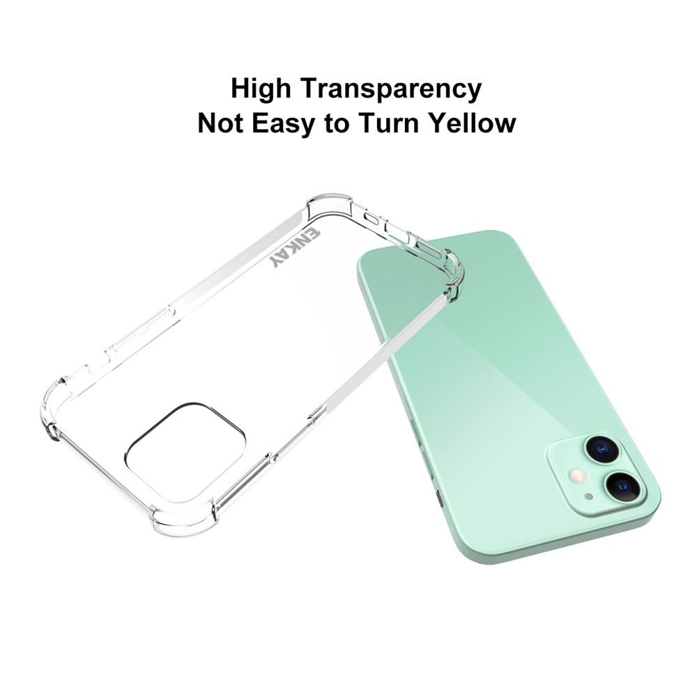 ENKAY ENK-PC049 Shockproof Clear TPU Case for iPhone 12 Mini-5
