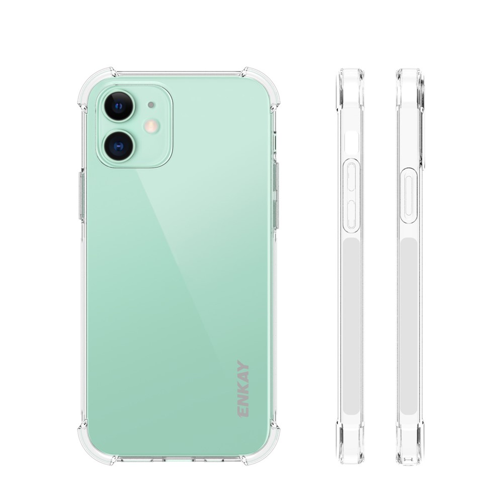 ENKAY ENK-PC049 Shockproof Clear TPU Case for iPhone 12 Mini-6