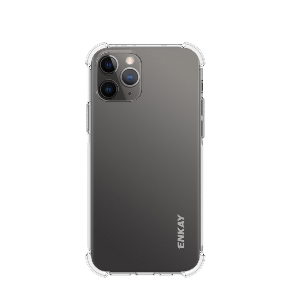 ENKAY Shockproof Clear TPU Case for iPhone 12/12 Pro Frosted Anti-slip Cover-1