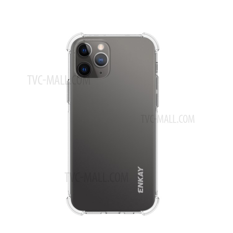 ENKAY Shockproof Clear TPU Case for iPhone 12 Pro Max Frosted Anti-slip Shell-1
