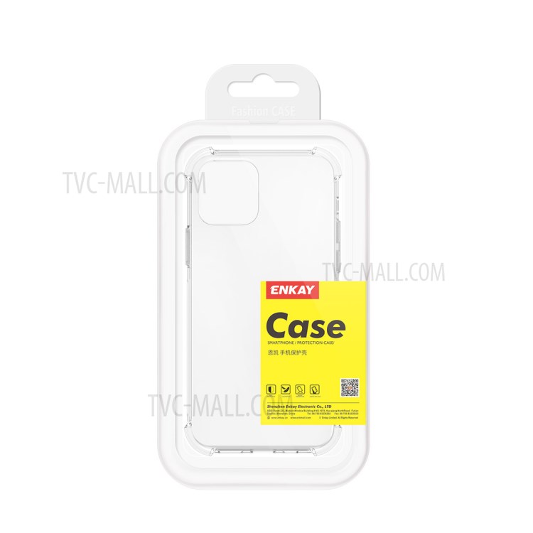 ENKAY Shockproof Clear TPU Case for iPhone 12 Pro Max Frosted Anti-slip Shell-7