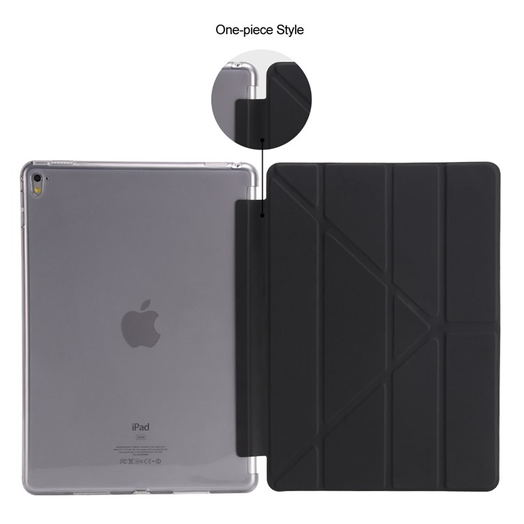 Origami Stand Leather Smart Case for iPad Pro 9.7 inch - Black-2