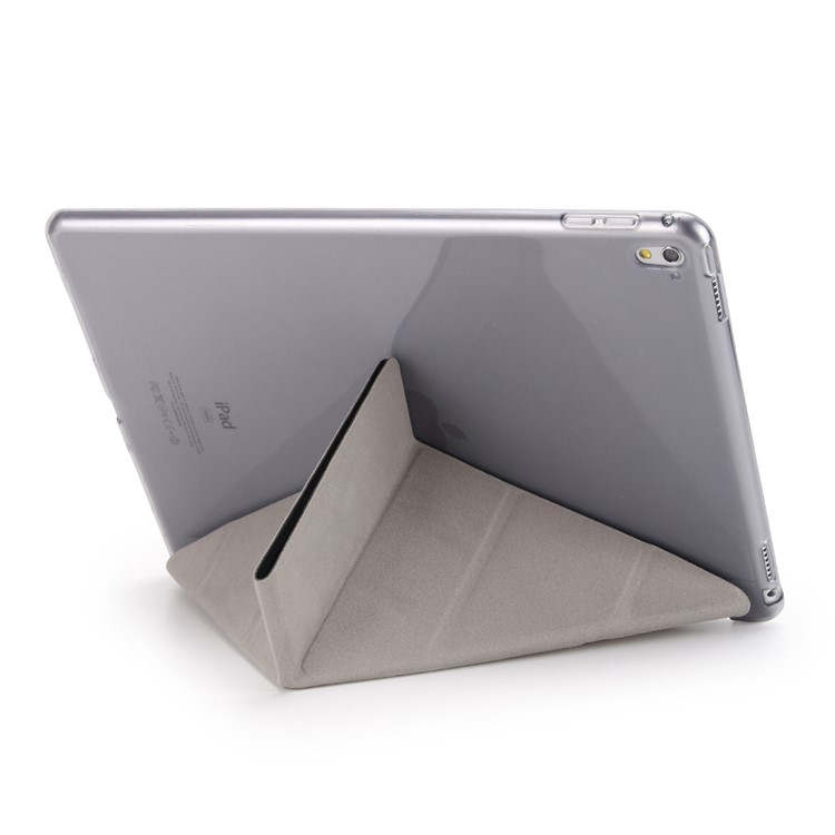 Origami Stand Leather Smart Case for iPad Pro 9.7 inch - Black-4