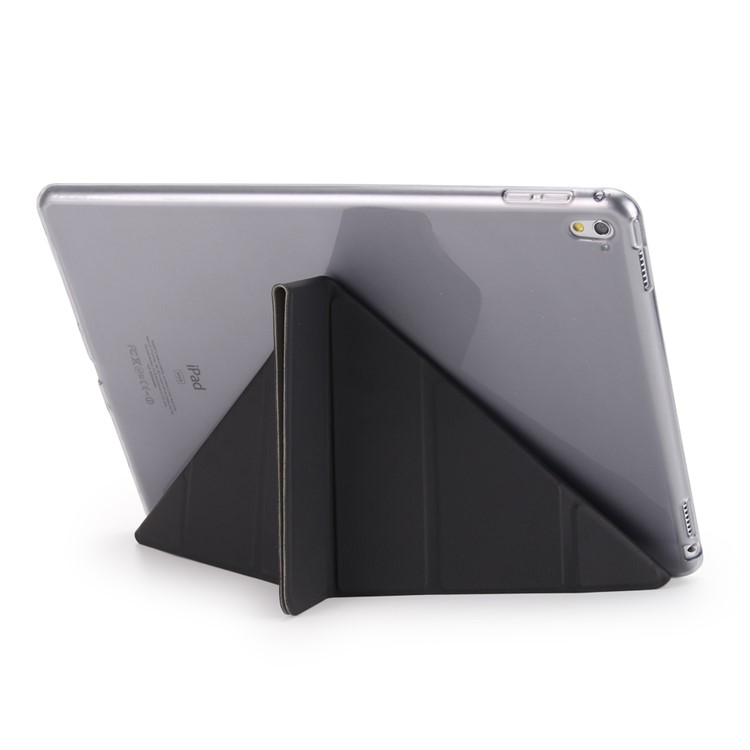 Origami Stand Leather Smart Case for iPad Pro 9.7 inch - Black-5