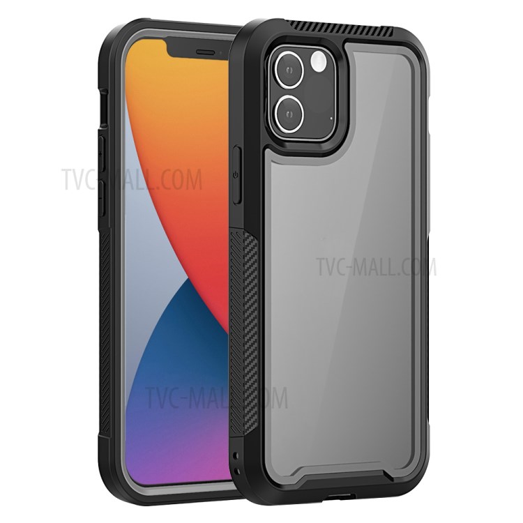 Thicken Non-slip Frame Combo Case for iPhone 12 Pro / iPhone 12 - Grey-1
