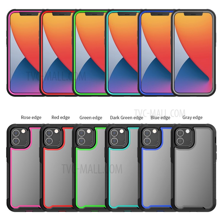 Thicken Non-slip Frame Combo Case for iPhone 12 Pro / iPhone 12 - Grey-8