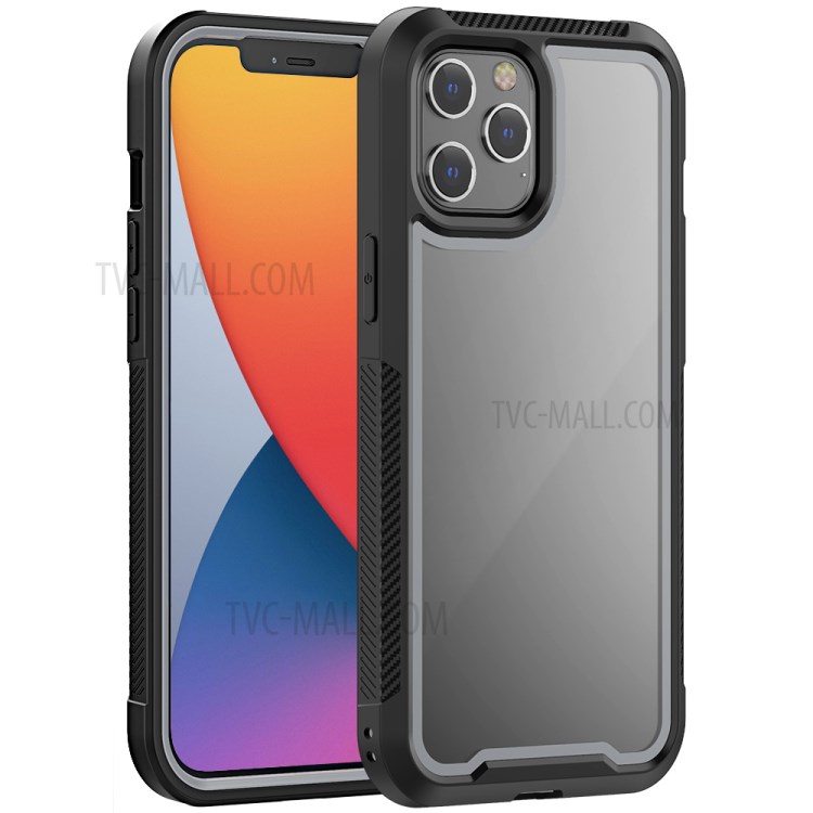 Thicken Non-slip Frame Combo Case for iPhone 12 Pro Max - Grey-1