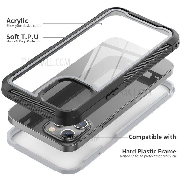 Thicken Non-slip Frame Combo Case for iPhone 12 Pro Max - Grey-3