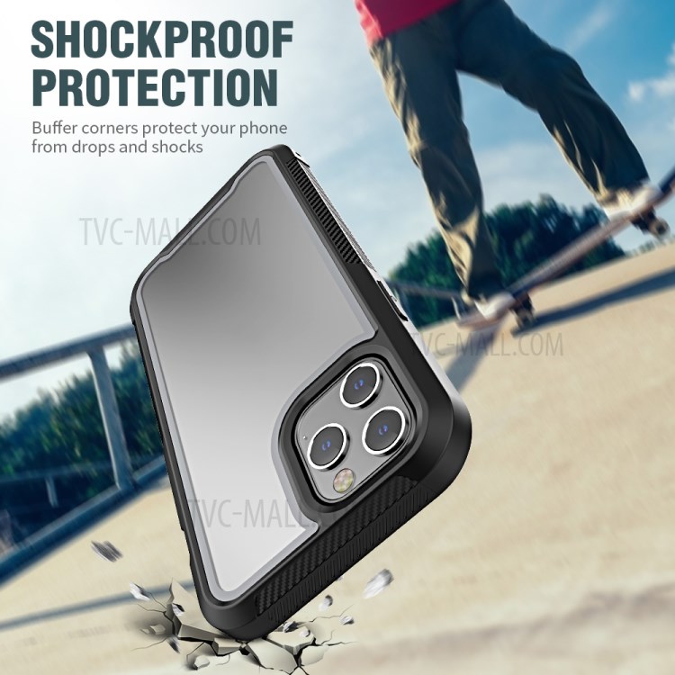 Thicken Non-slip Frame Combo Case for iPhone 12 Pro Max - Grey-5