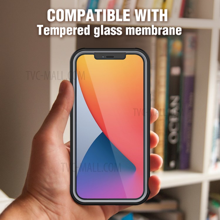 Thicken Non-slip Frame Combo Case for iPhone 12 Pro Max - Grey-6