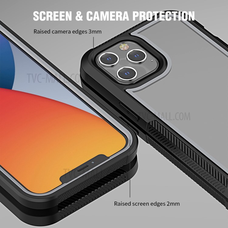 Thicken Non-slip Frame Combo Case for iPhone 12 Pro Max - Grey-7