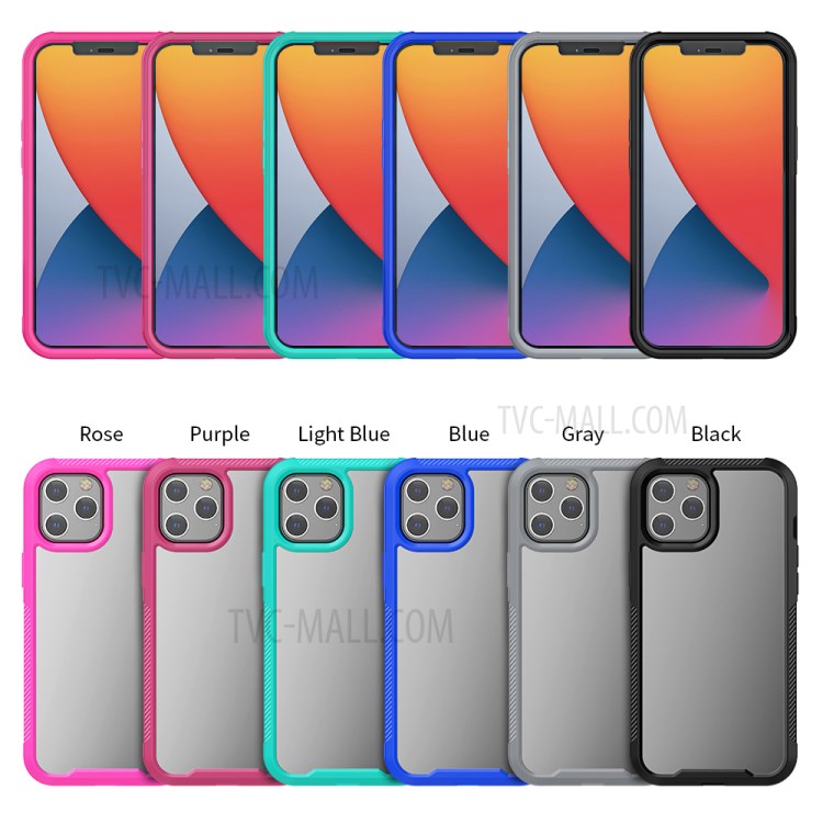 Thickened Non-slip Acrylic+TPU+Plastic Phone Case for iPhone 12 Pro Max - Black-8