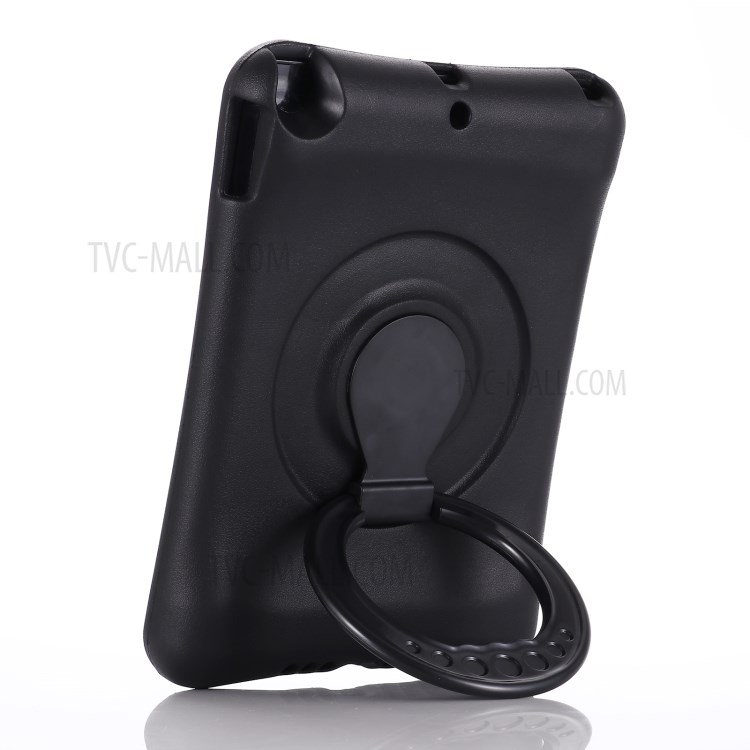 Ring Holder Kickstand EVA Shockproof Cover for iPad 10.2 (2020) Case - Black-5
