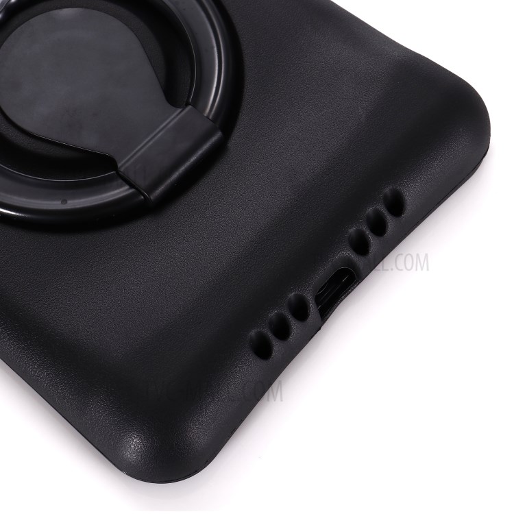 Ring Holder Kickstand EVA Shockproof Cover for iPad 10.2 (2020) Case - Black-8