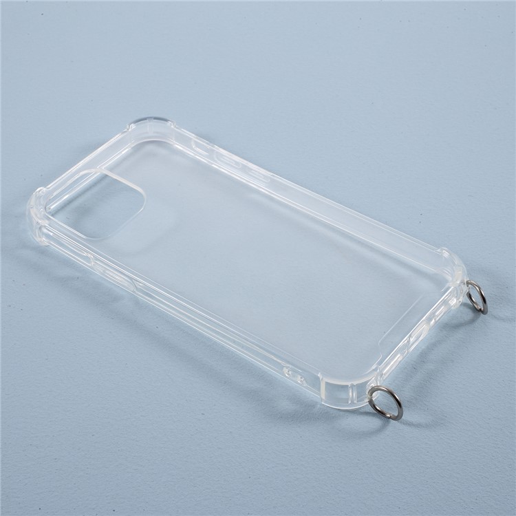 Shockproof Cover Corner Bumper Frame TPU Phone Case with Lanyard for iPhone 12 Pro Max-4