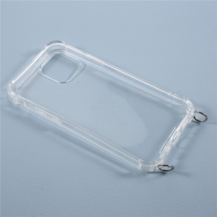Shockproof Cover Corner Bumper Frame TPU Phone Case with Lanyard for iPhone 12 Pro Max-6
