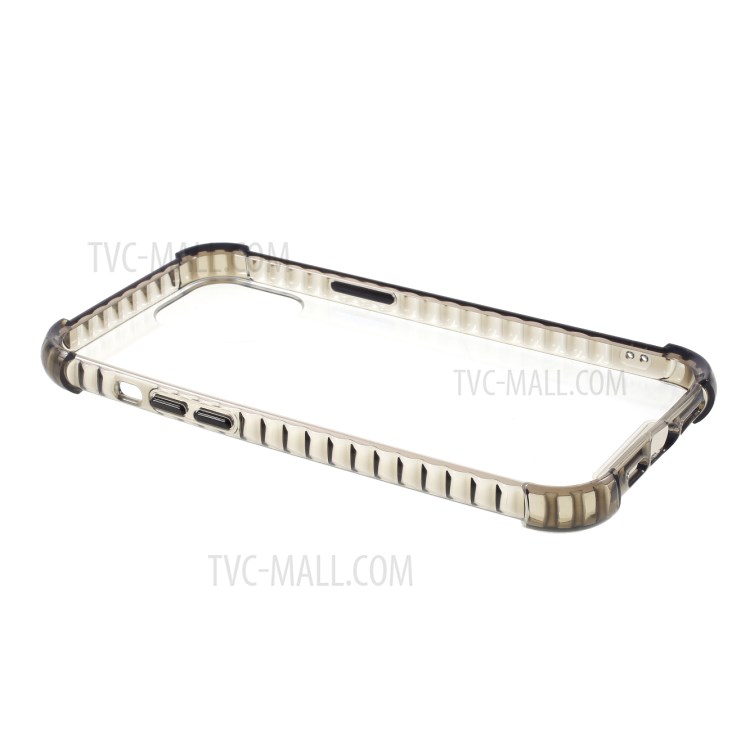 Crystal Clear Acrylic + TPU Phone Cover Case for iPhone 12 Pro Max - Black-4