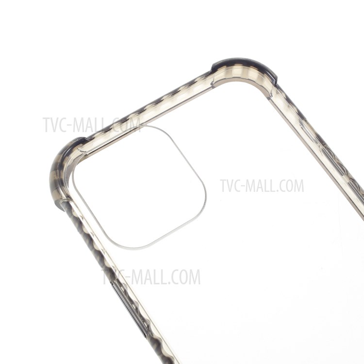 Crystal Clear Acrylic + TPU Phone Cover Case for iPhone 12 Pro Max - Black-6