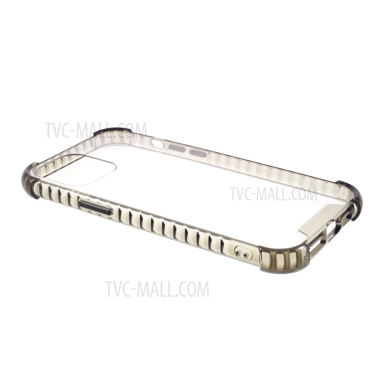 Crystal Clear Acrylic + TPU Phone Cover Case for iPhone 12 Pro Max - Black-7